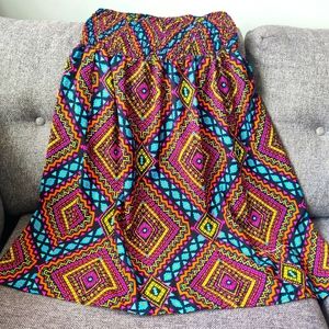 Off Shoulder Multi-Color Frock/Top